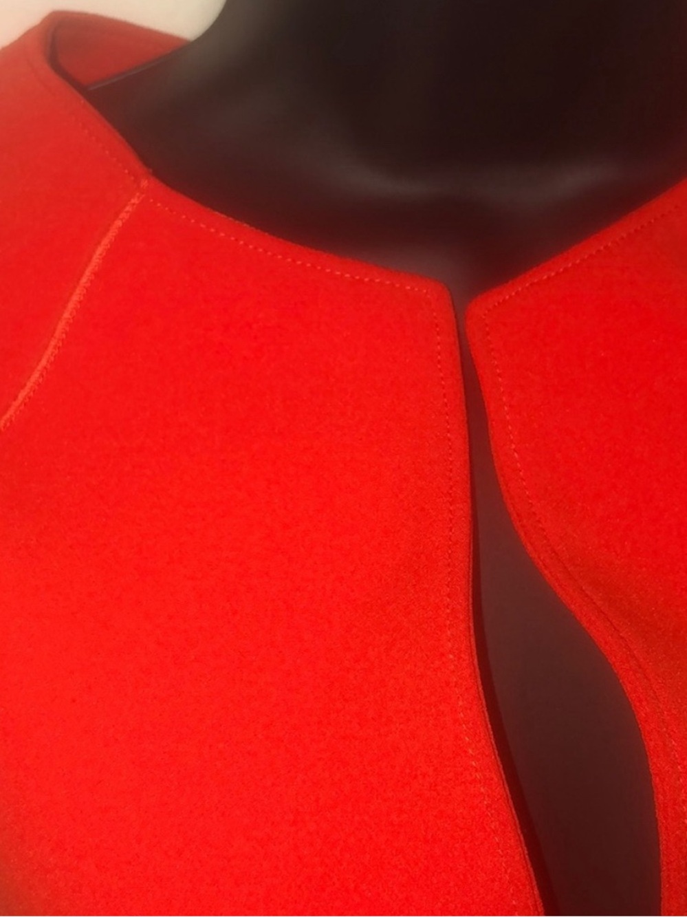 Classy orange Cap-Sleeve Sheath Dress - Picture 5 of 5
